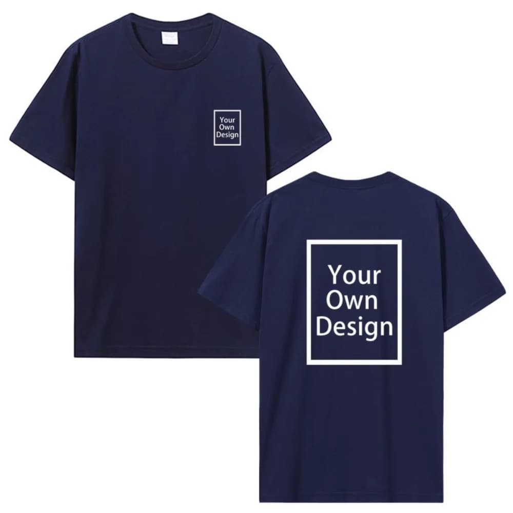 T-shirts en coton pour hommes et femmes, imprimés sur mesure, coupe ample, décontractés, personnalis