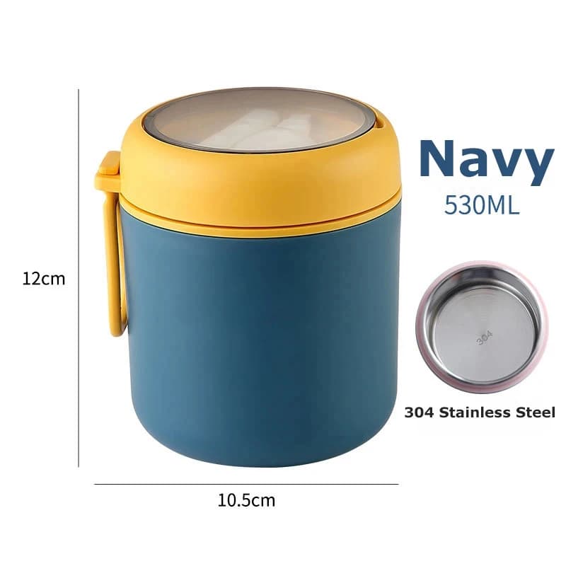 Pot thermique alimentaire de 530ml/710ml, tasse à soupe isolée, conteneurs Thermos, boîte à déjeuner