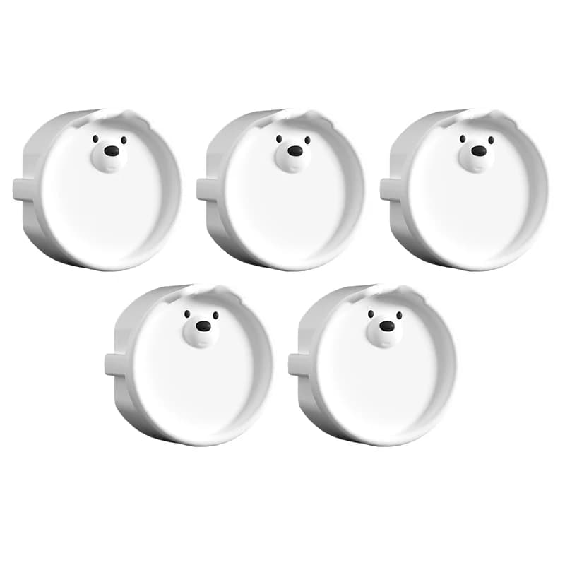 5 pièces bébé Protection de sécurité prise housse de Protection mignon dessin animé enfants Silicone