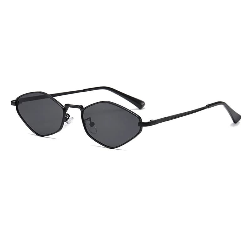 Lunettes de protection mode femme petite monture polygone lunettes de soleil femmes marque concepteu