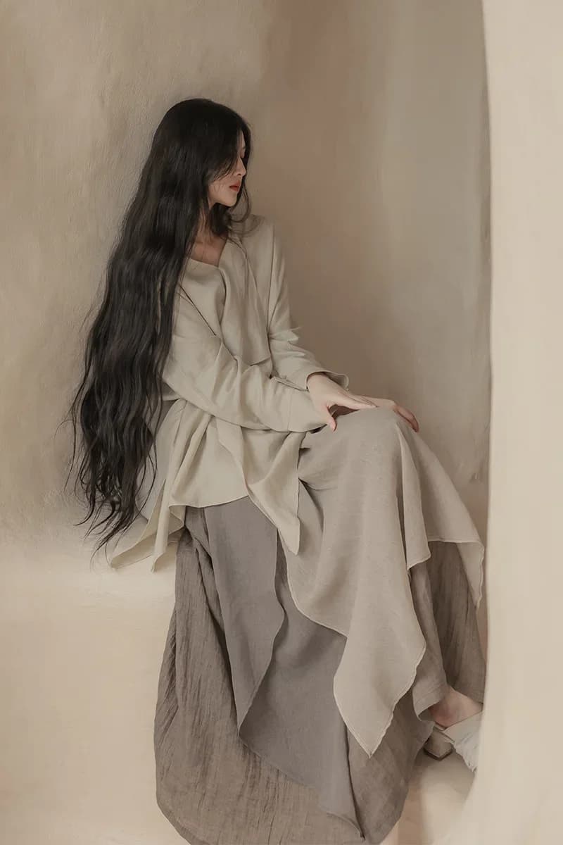 UMI MAO – jupe unie pour Femme, vêtement chinois, mode printemps-automne, vague romantique, Yuppy, P