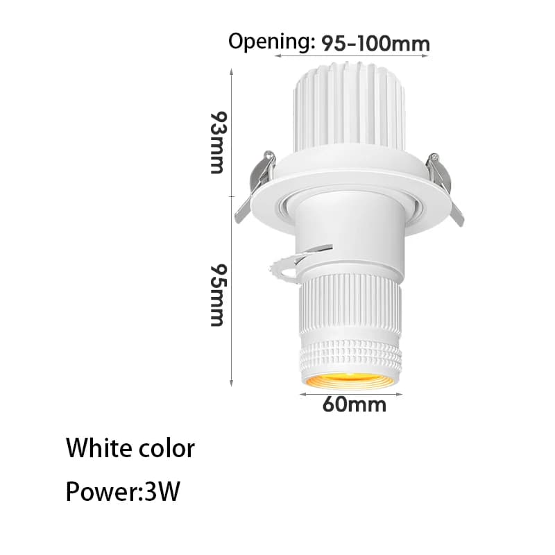 Projecteurs LED encastrés à angle réglable, éclairage d'ambiance, lampe de plafond, barre de scène, 