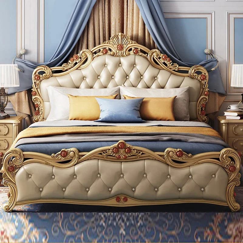 Lit Double européen moderne pour enfants, cadre Double haut de gamme en bois, Camas de couchage mode