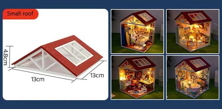 Kit de maison de poupée miniature en bois à faire soi-même avec un ensemble de meubles, modèle artis
