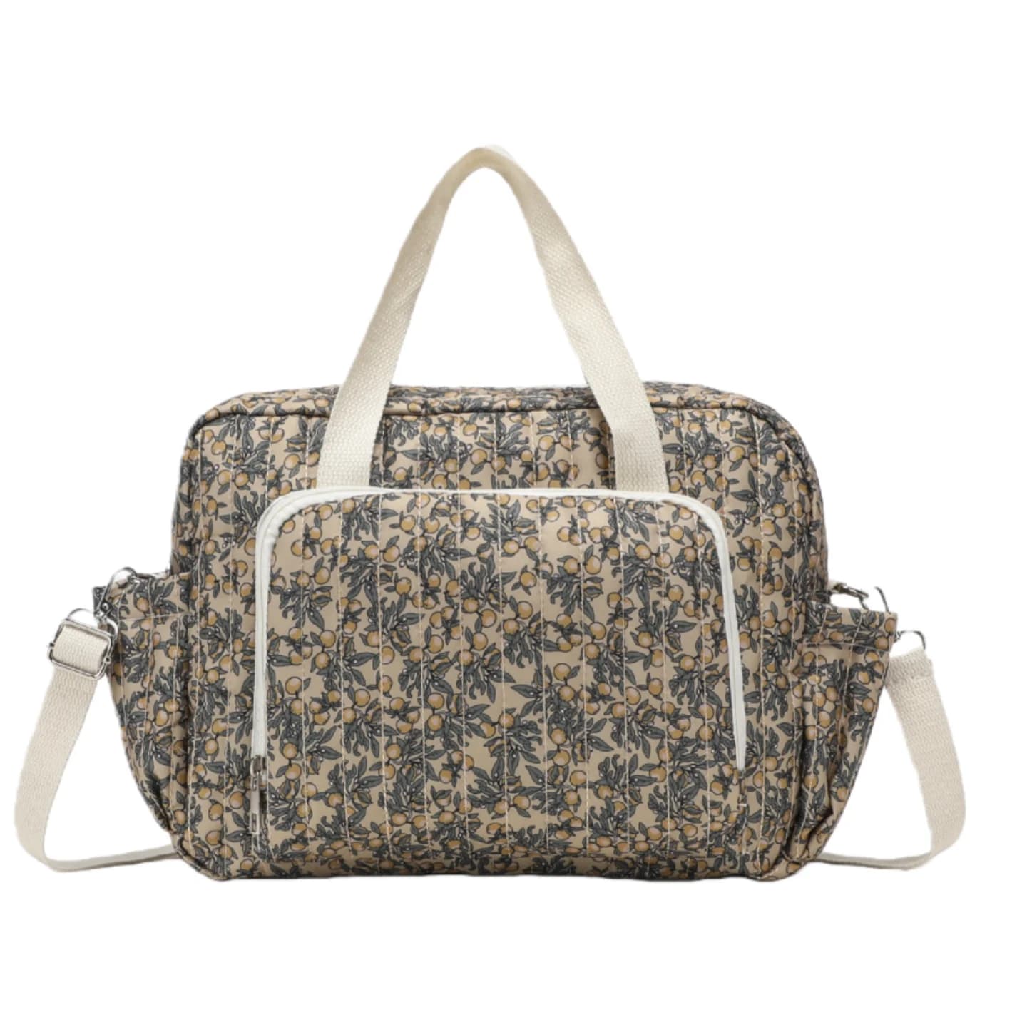 Sac de rangement suspendu universel pour poussette, grande capacité, joli sac à couches brodé et fou