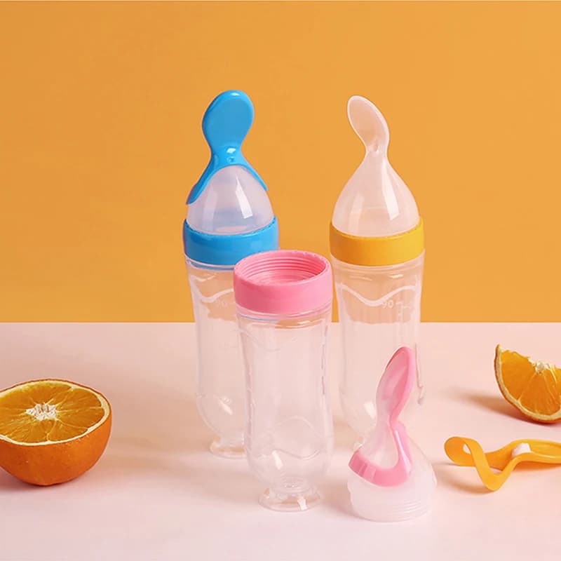 cuillere bebe vaisselle enfant couverts enfant cuillere bebe silicone biberon cuillère bébé Biberon 