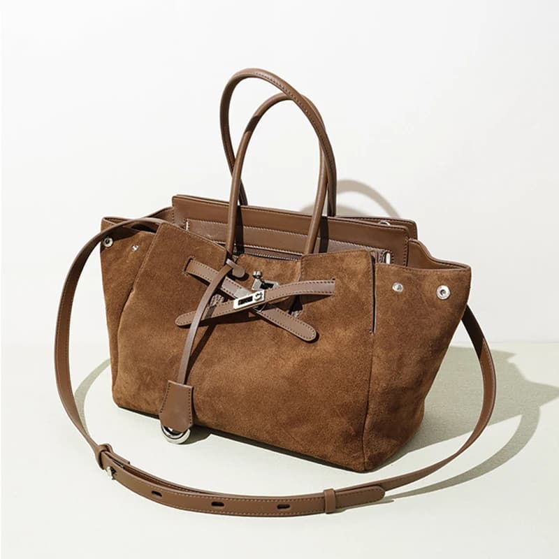 2025 printemps été nouveau sac fourre-tout en cuir suédé Unique spacieux épaule sac à bandoulière fe
