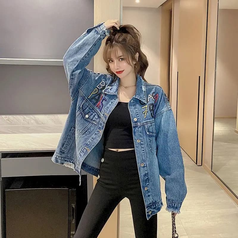 Veste en Jean pour femme, manteau décontracté, ample, tendance, tendance, tendance, tendance, collec