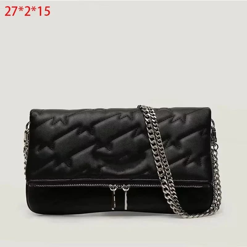 Sac à main à bandoulière à ailes pour femmes, sac enveloppe noir classique avec sangle de chaîne en 