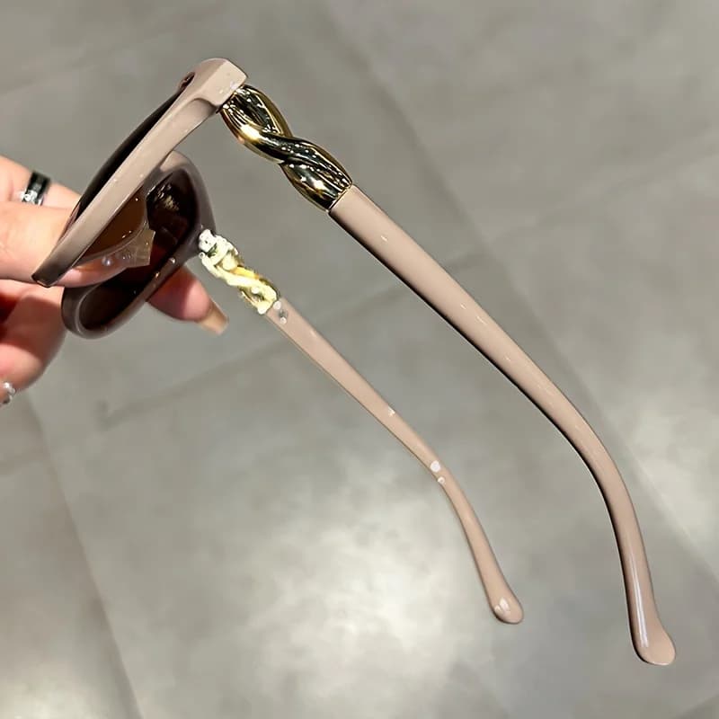 Lunettes de soleil œil de chat pour femmes, lunettes de soleil papillon rétro, lunettes d'alpinisme 