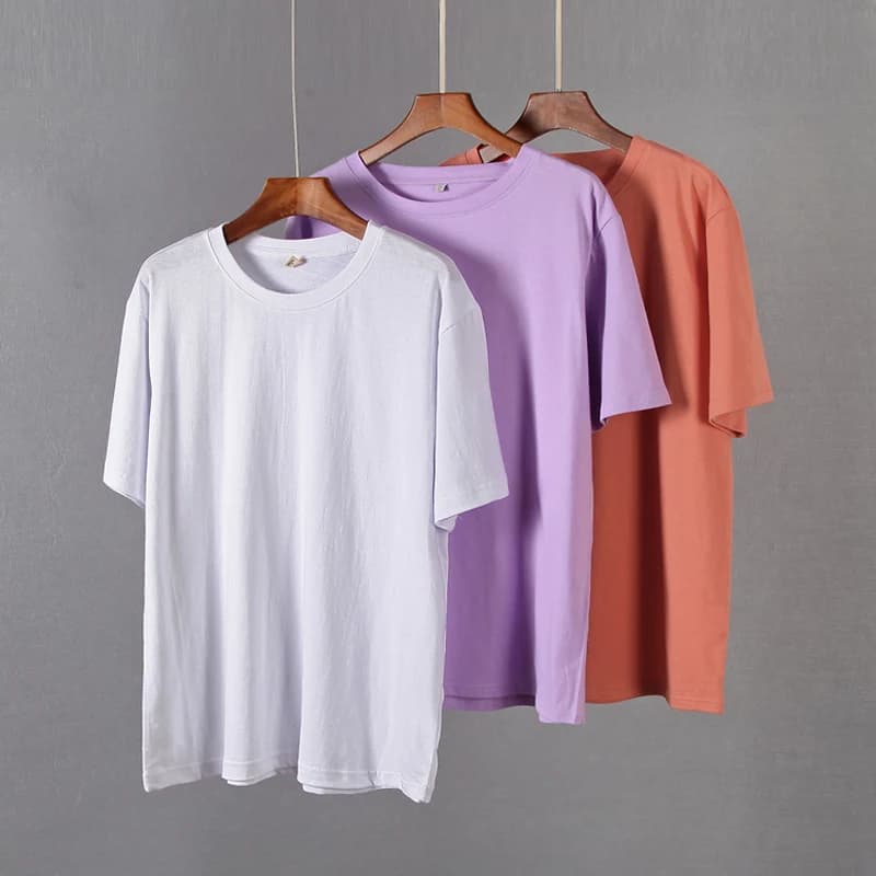 Hirsionsan – t-shirt surdimensionné 100% coton pour femme, basique, ample, à manches courtes, doux, 