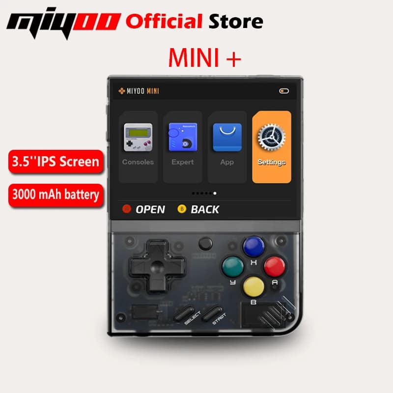 MIYOO Mini Plus Console de jeu portable rétro écran IPS HD 3,5 pouces cadeau pour enfants système Li