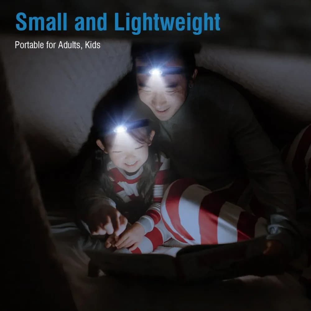 BORUiT 3W puissant Mini lampe frontale lumière rouge phare LED 4 modes étanche tête torche Camping c