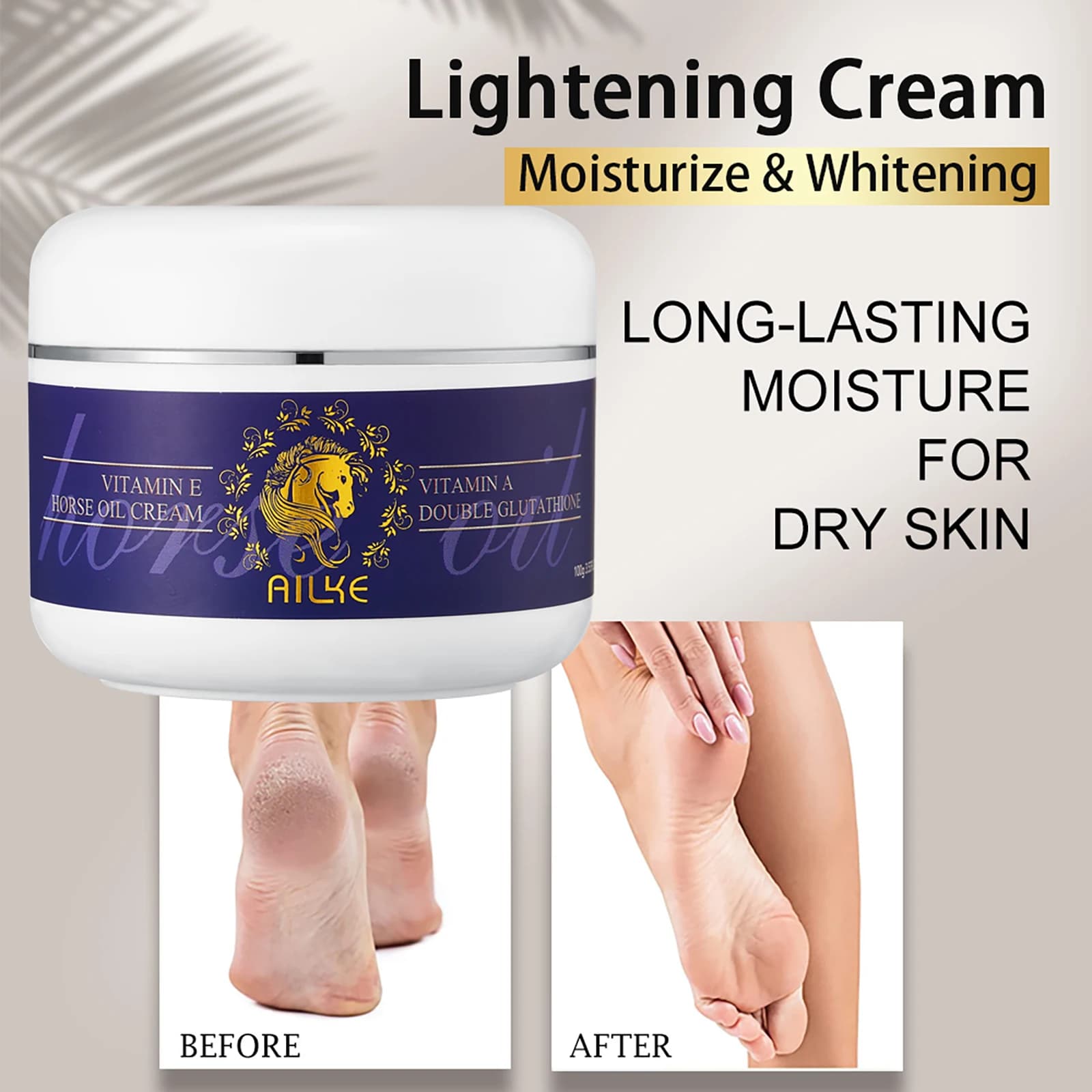 AILKE Wiltshire-Soins pour la peau endoloris avec double glutathion, éclaircissant, hydratant, élimi
