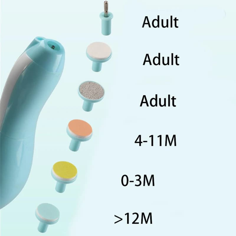 Coupe-ongles électrique pour bébé, outil de polissage des ongles pour enfants, soins pour bébé, coup