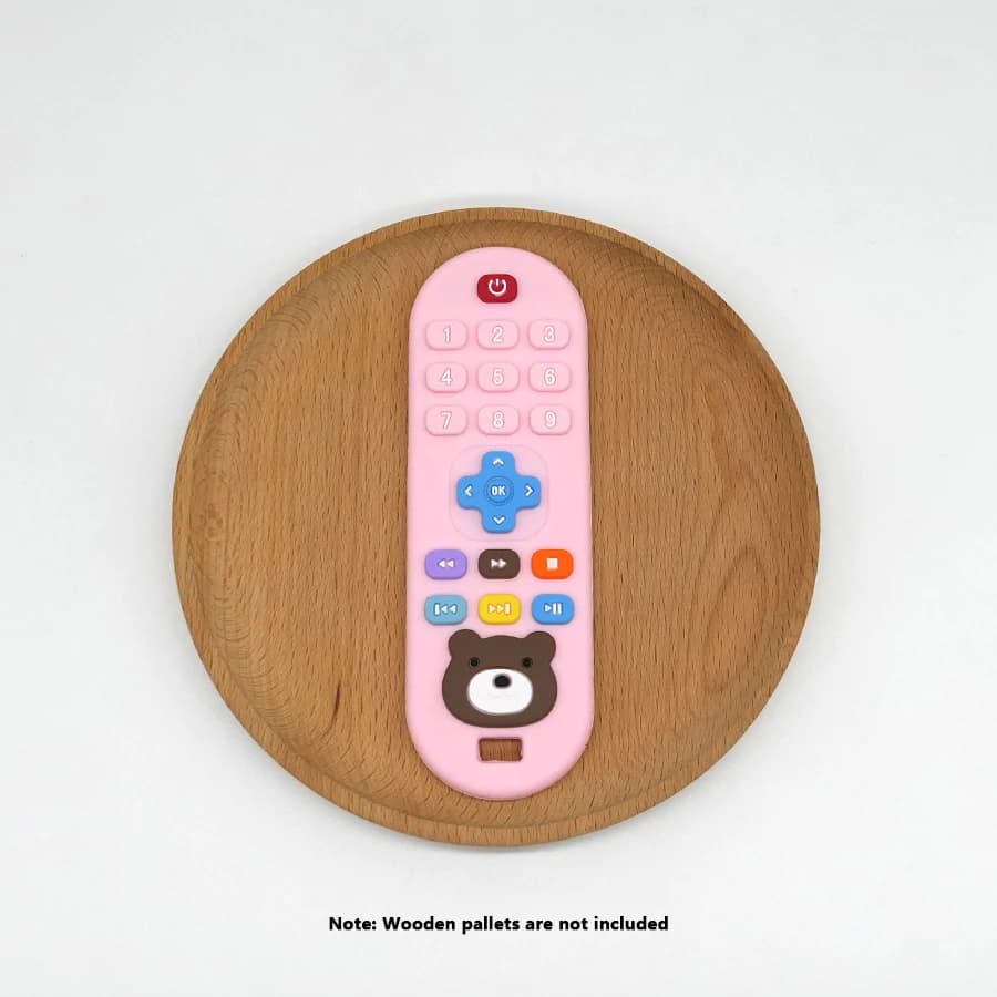 1/4 pièces enfants dentition télécommande silicone matériel bébé jouets de dentition simulation télé