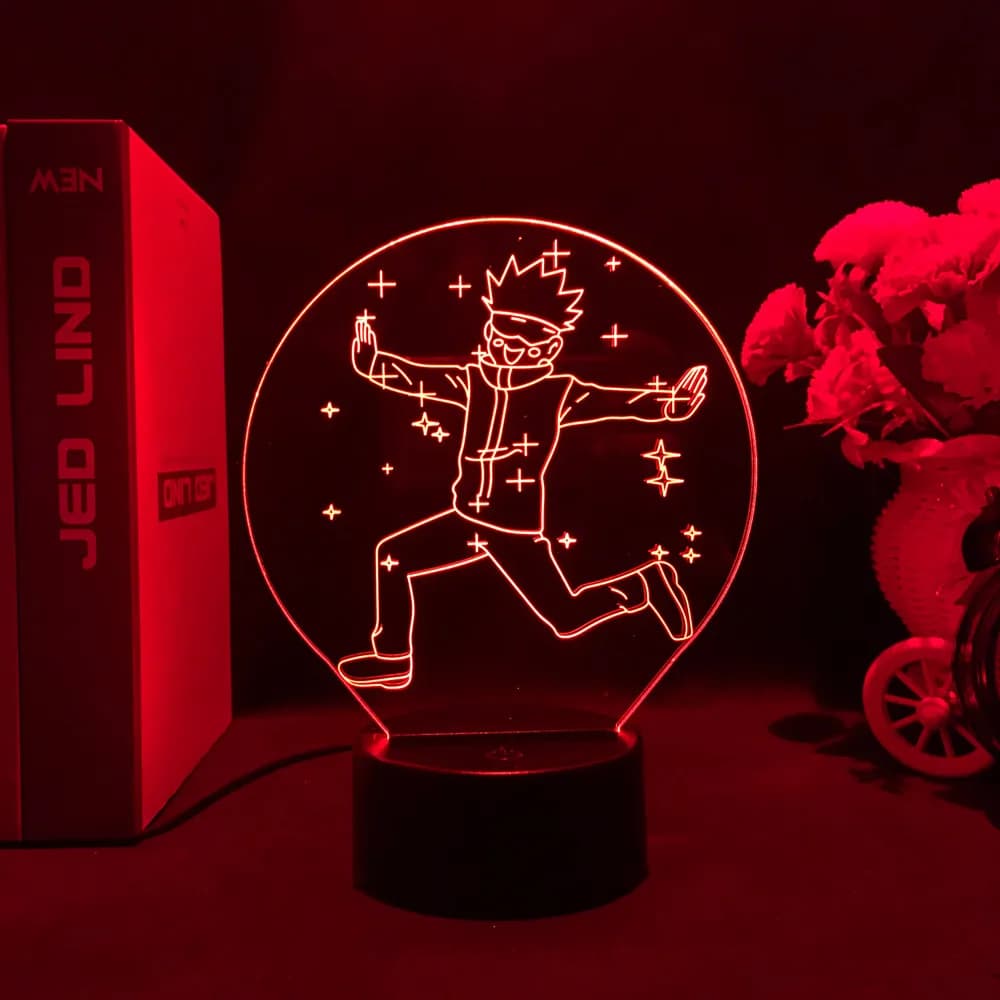 Lampe Anime Satoru Gojo Jujutsu Kaisen Led veilleuse pour cadeau d'anniversaire Jujutsu Kaisen veill