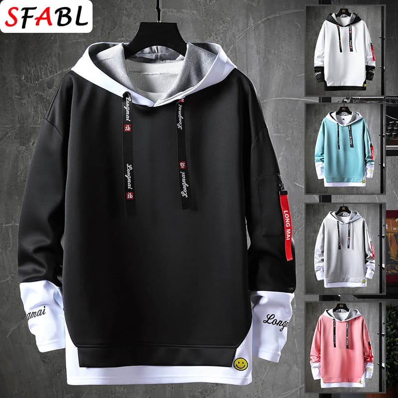 Nouvelle mode hommes sweats à capuche Hip Hop à capuche hommes sweats hommes haut Streetwear décontr