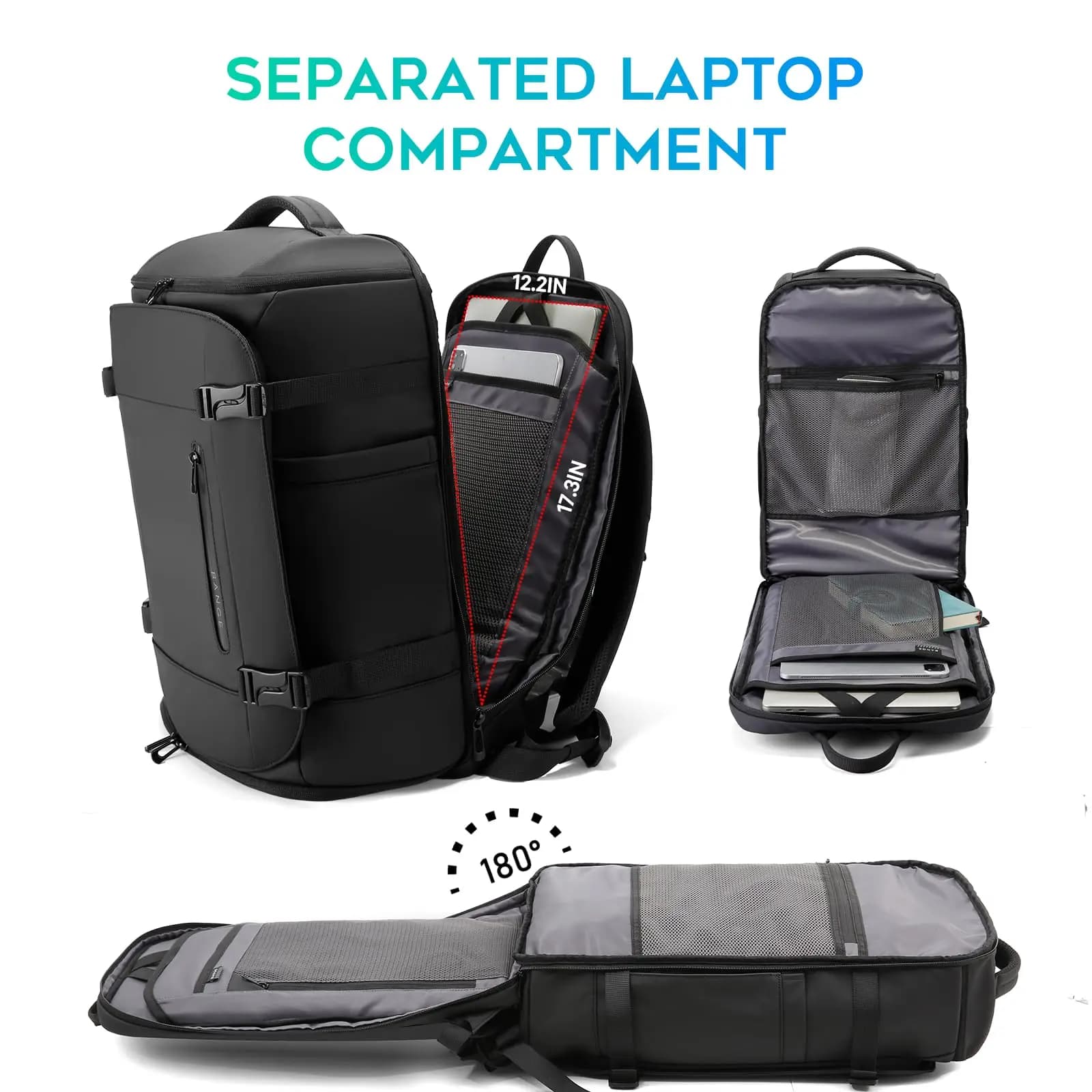 BANGE Multi nouveaux hommes sac à dos sport voyage affaires grande capacité séparation sèche et humi