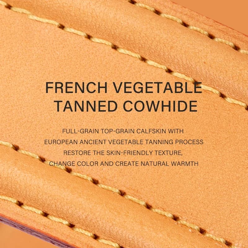 CRAZYSMITH Vachetta Sangle de sac en cuir de rechange pour LV VIVA CITE PM MM couche supérieure en c