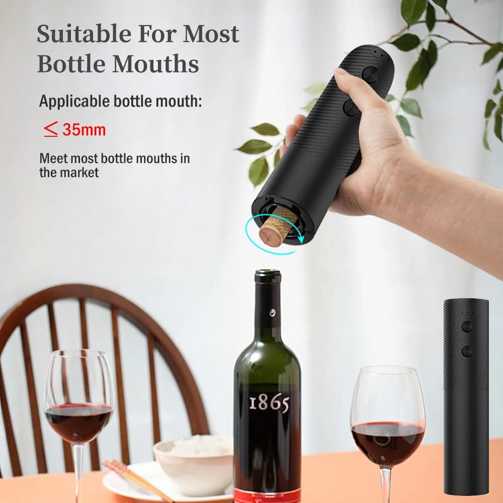 Ouvre-bouteille de vin électrique, tire-bouchon automatique pour vin rouge, ouvre-bouteille Recharge