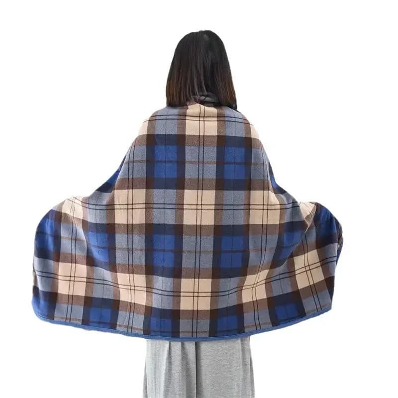 Couverture châle en flanelle, 1 pièce, portable, paresseux, décontracté, chaud, pour le bureau, pour