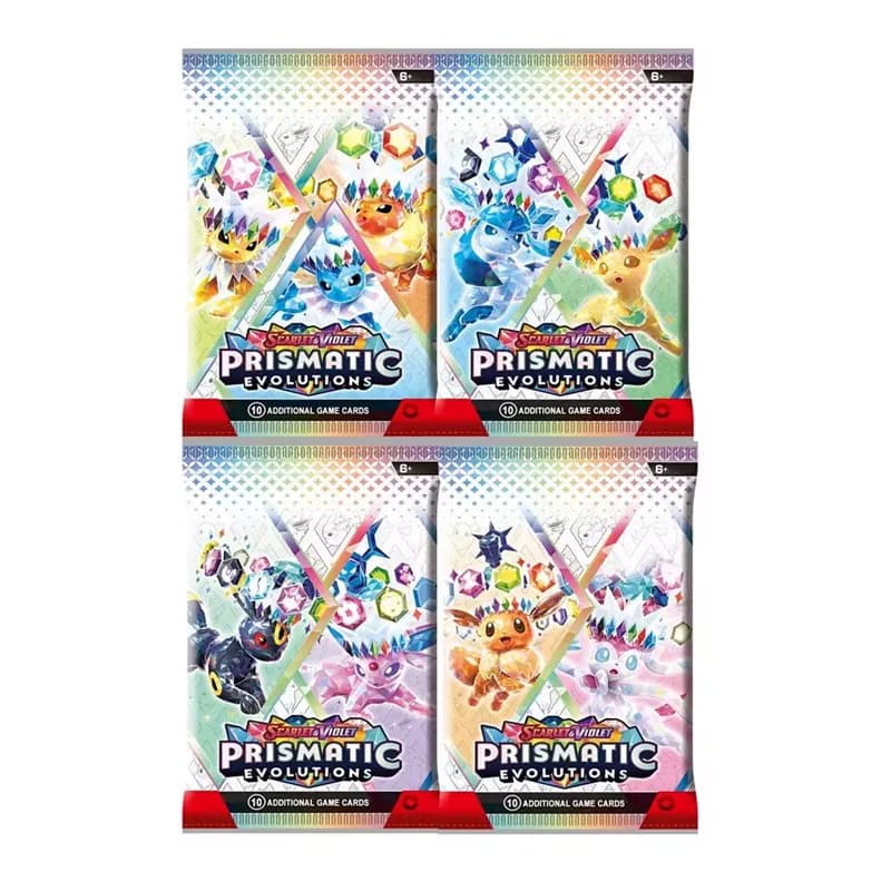 360 cartes Pokémon Prismatic Evolutions Scarlet Violet 151 Destined Rivals Black Bolt Booster anglai
