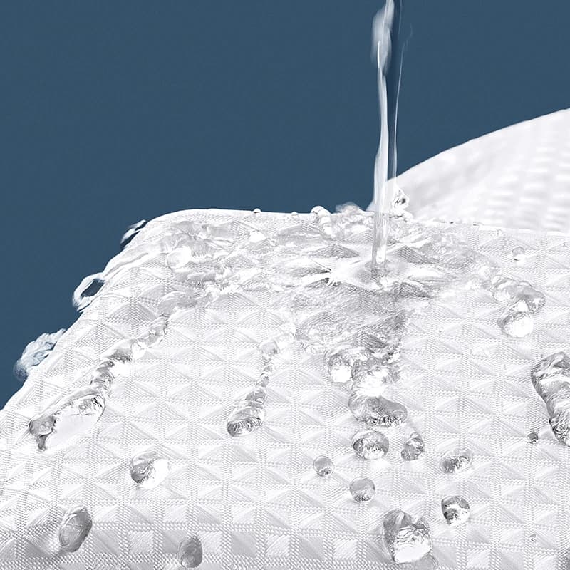 Rideau de douche épais en forme de gaufre, couleur unie, Non poreux, Double face, imperméable et omb