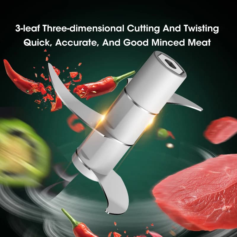Broyeur d'ail électrique de 250ml, hachoir alimentaire de cuisine, hachoir à viande Portable USB, ha