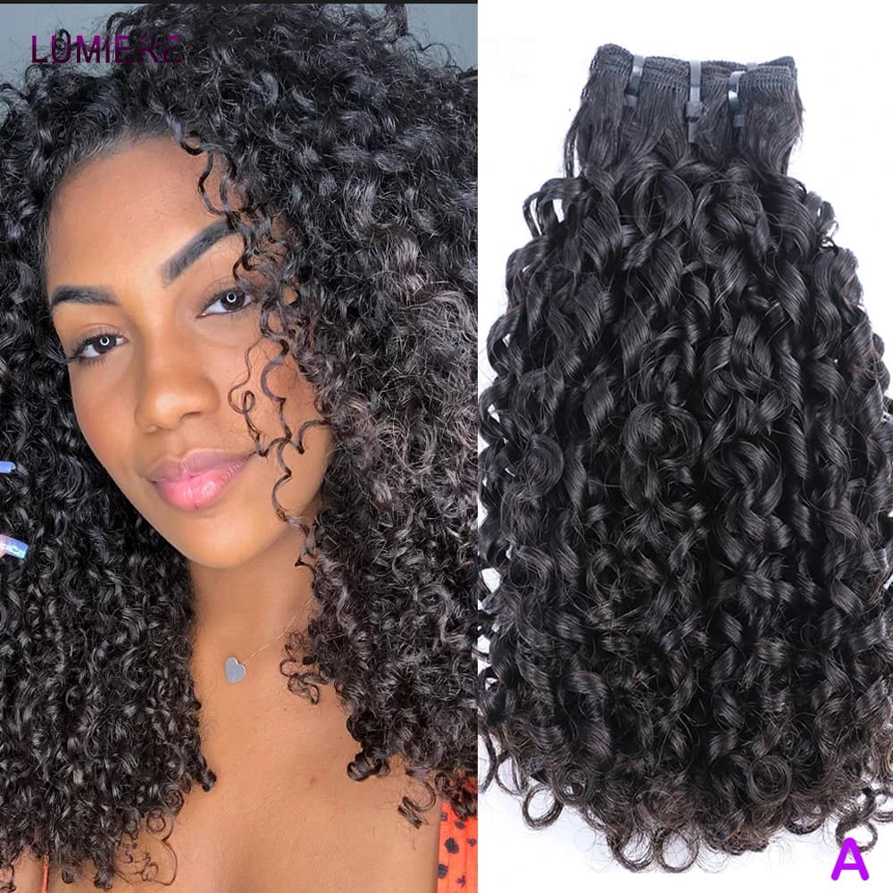 Pas cher vierge brut 30 pouces birman Pixie rebondissant bouclés paquet affaire 100% cheveux humains