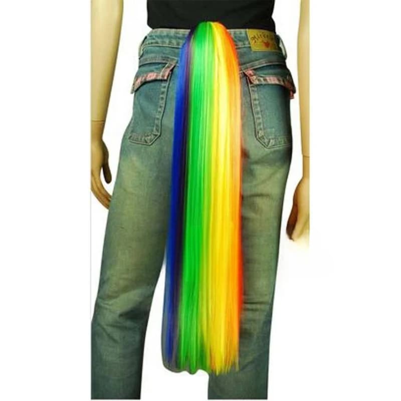 Anime mon petit arc-en-ciel Dash multicolore poney cheveux synthétiques Cosplay Costume perruques ré