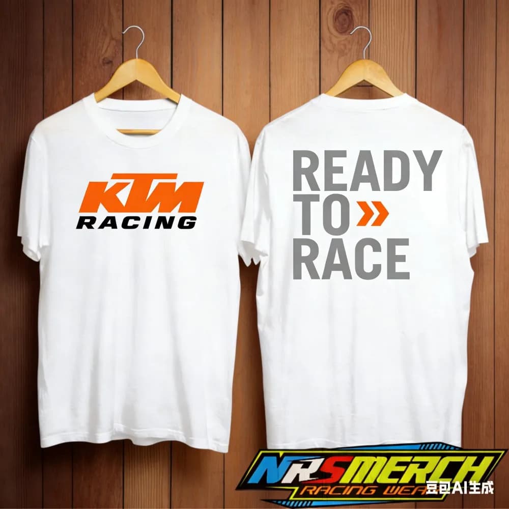 T-shirt de course KTM Ready To Race pour hommes, t-shirt décontracté unisexe, adapté à un usage quot