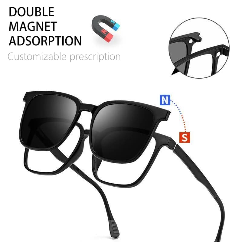 Hotony pince magnétique sur lunettes de myopie optique pour hommes femmes lunettes de soleil polaris