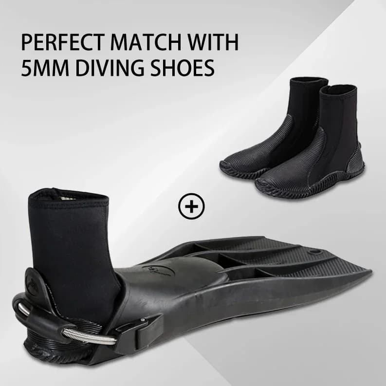 Palmes de plongée sous-marine professionnelles, boucles réglables, palmes de natation courtes en Sil