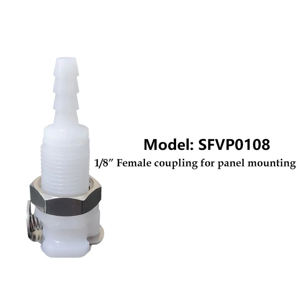 Connecteur rapide en plastique pour montage sur panneau, 1/8 ", 3/16", 1/4", raccord mâle et femelle
