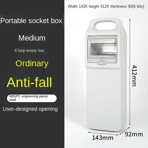 Boîte de prise industrielle étanche, Portable pour l'extérieur, puissance d'entretien, interrupteur 