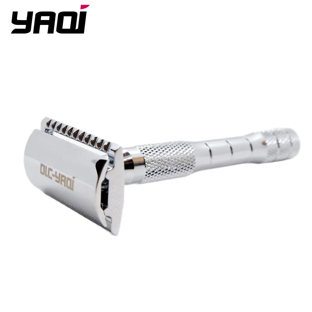 Yaqi Orion – rasoir de sécurité à Double tranchant, couleur chromée, rasage humide, cadeau