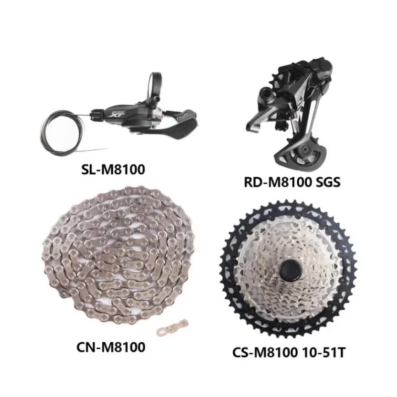 SHIMANO DEORE XT M8100 M8120 12s vtt VTT 12 vitesses soleil 45T 51T Cassette manette de vitesse chaî