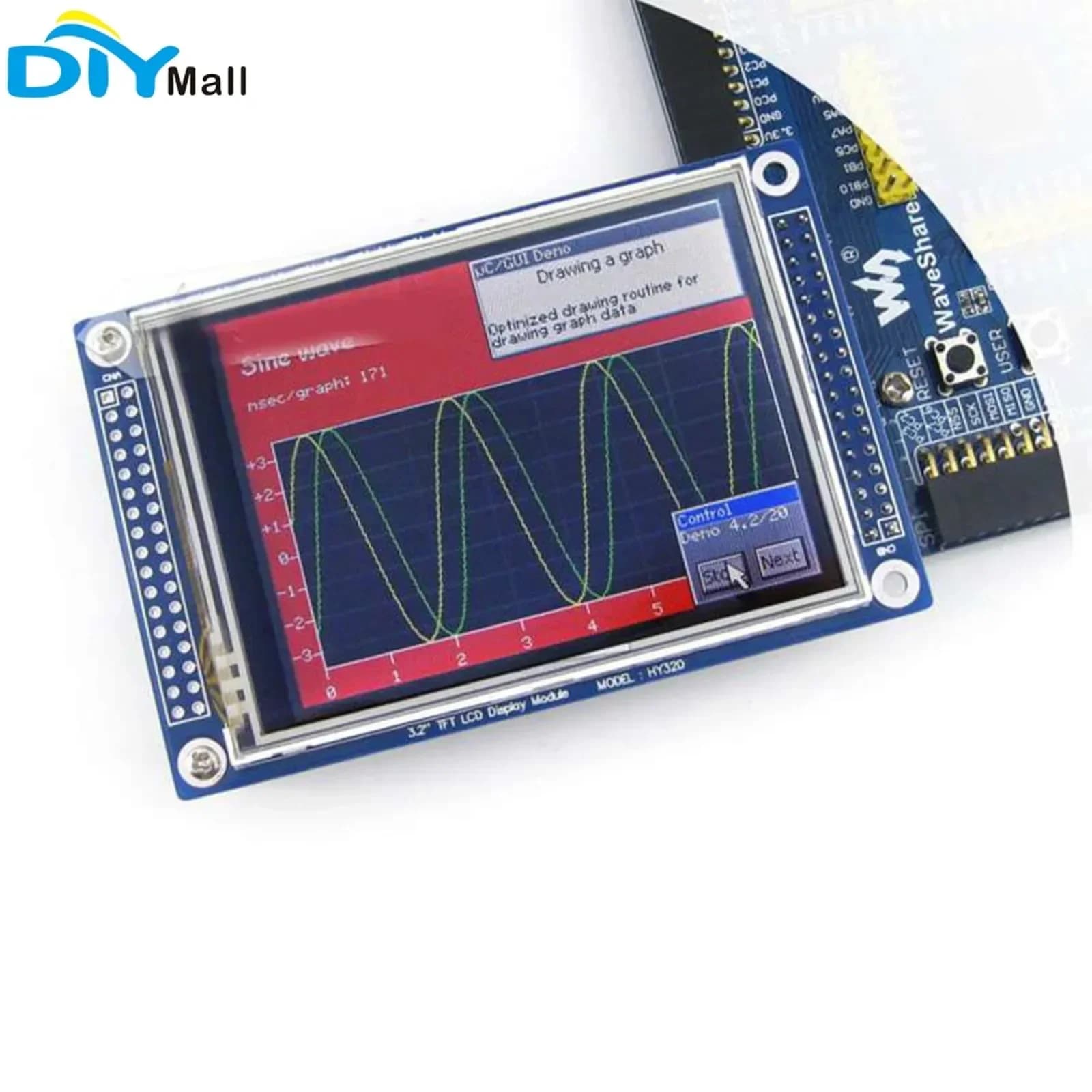 Waveshare-Écran Tactile LCD TFT HY32D 3.2 Pouces, 320x240, Contrôleur XPT2046, ILI9341, Remplacement