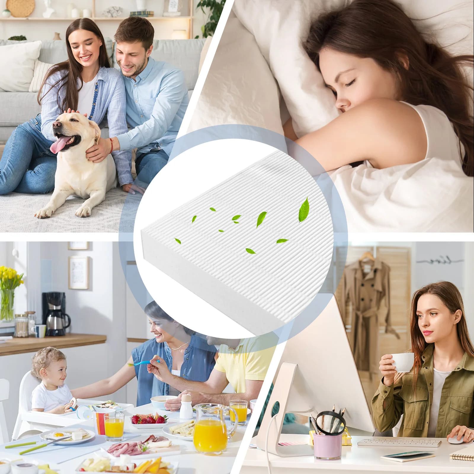 Ensemble de filtres HEPA de remplacement, compatible avec les AP-1512HH Coway, Purificateurs d'air A