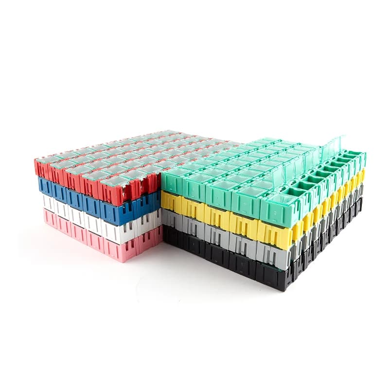 Kit de mini boîtes de rangement pour coordinateur électronique, conteneur, SMD, SMT, ensemble de 50 