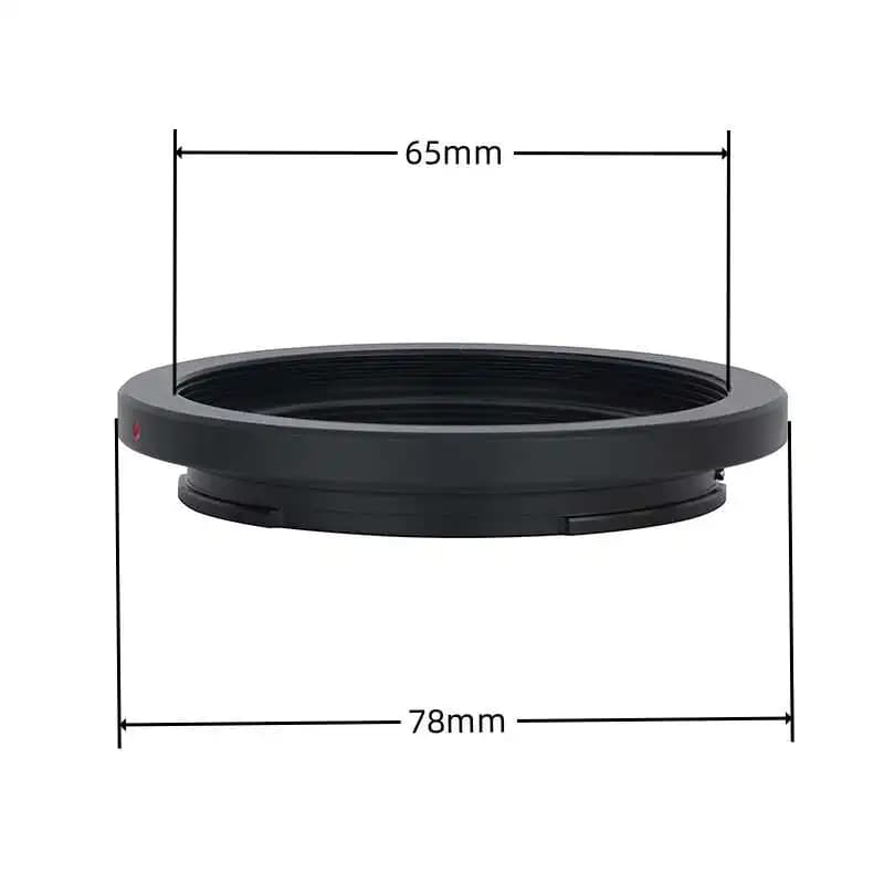 Adaptateur d'objectif M65-GFX modifié, pour monture M65 x 1mm, grand format ou grossissement sur Fuj