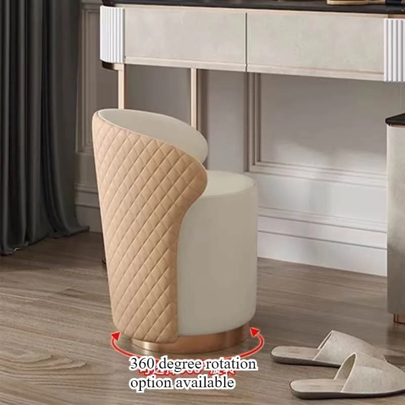 Tabouret de coiffeuse de luxe pour chambre à coucher, chaise de maquillage tendance, chaise de coiff
