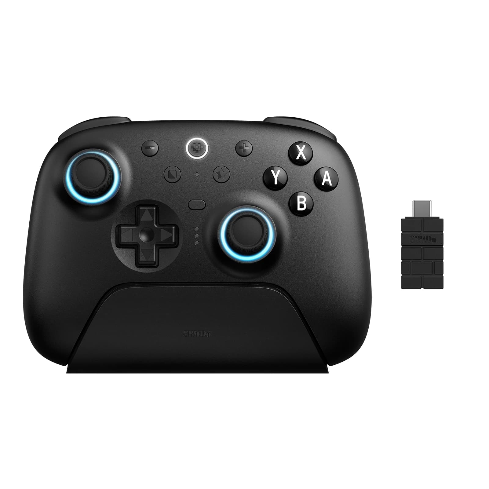 8BitDo Ultimate 2 Bluetooth, contrôleur de manettes TMR avec station de chargement pour Nintendo Swi