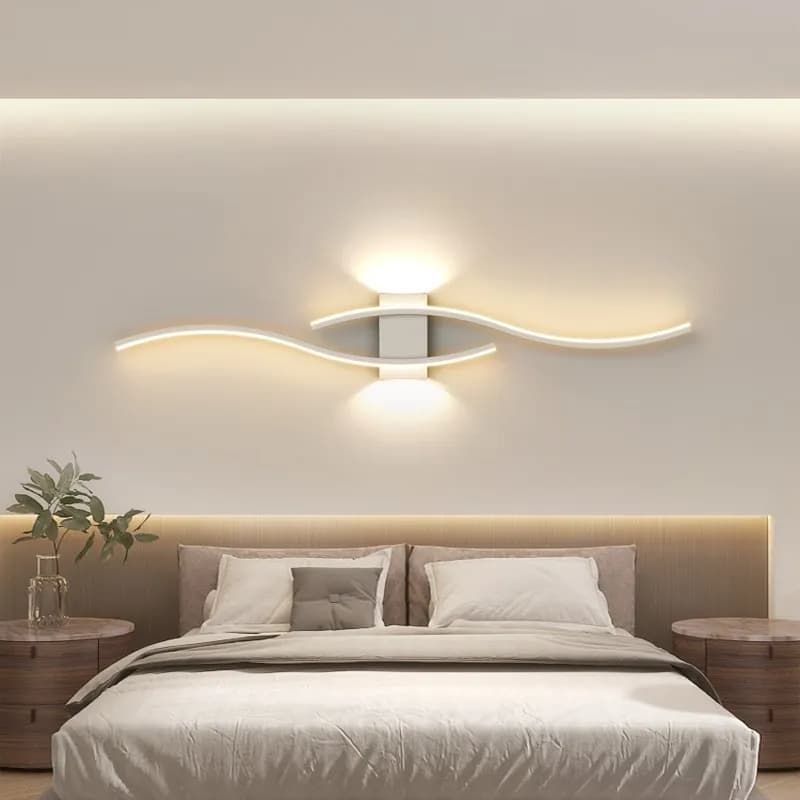 Moder mur LED lampe longue bande appliques TV fond éclairage décoratif pour chambre salon maison int