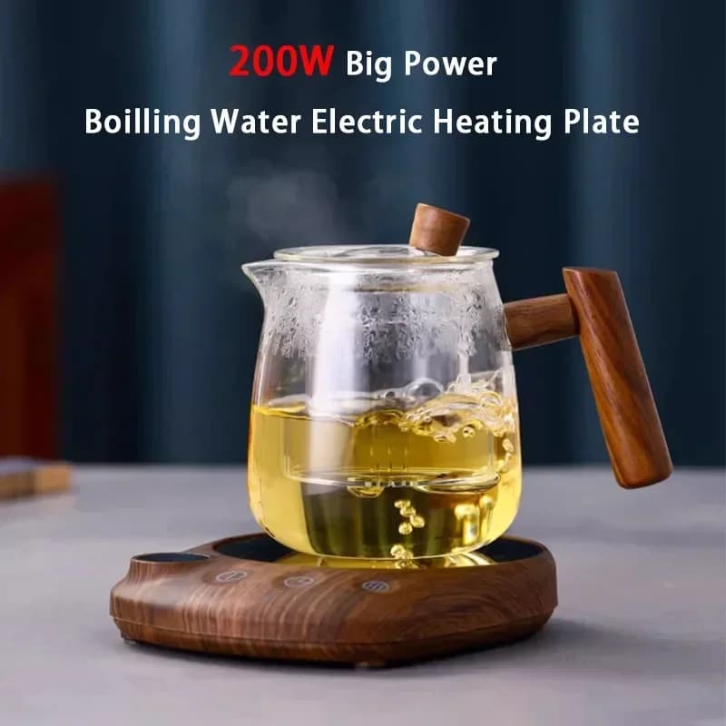 Plaque chauffante électrique pour boissons, 200W, chauffe-tasse intelligent pour thé au lait, café, 