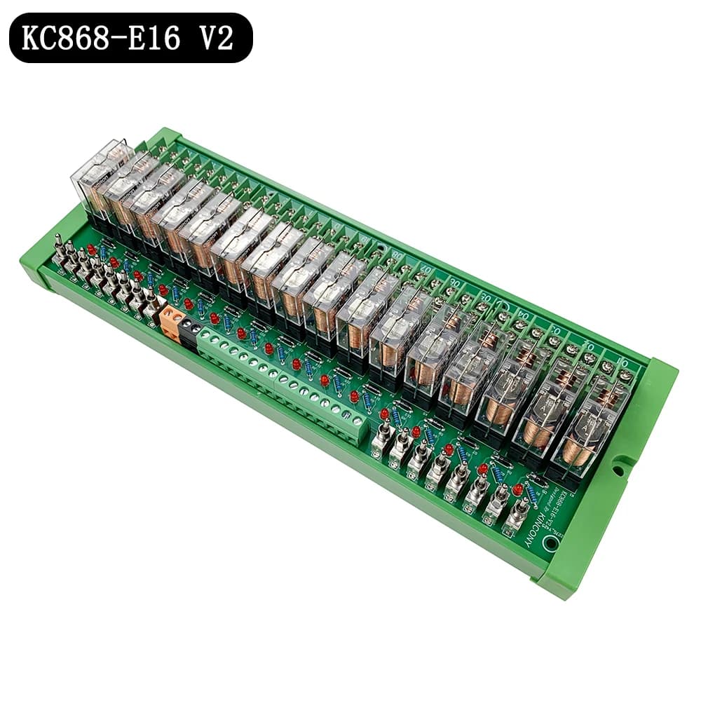 KC868-E16V2 16A DIN Rail cite Tech Board Terminal Avec Manuel Bouton De Commande Clavier