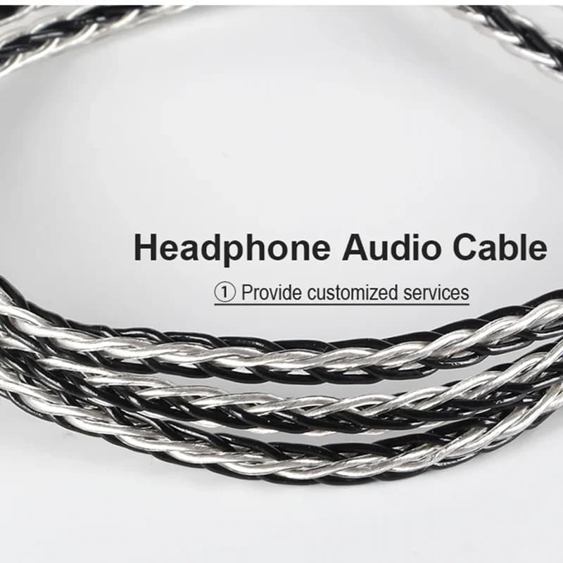 XINHS-Câble de mise à niveau pour casque, fil plaqué argent, cuivre monocristallin, 8 cœurs, 5N