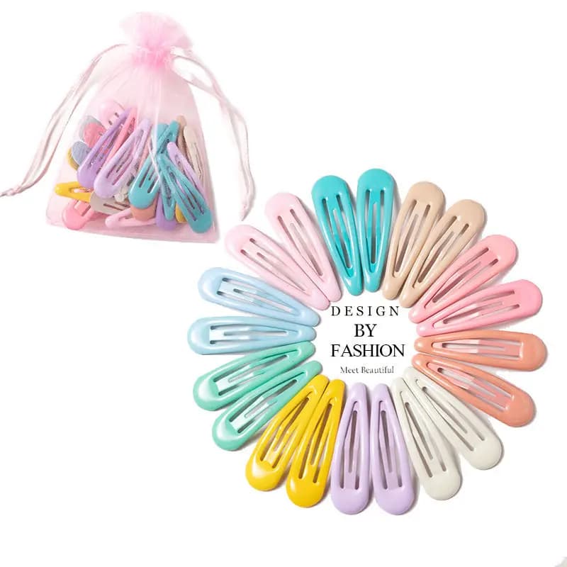 Pinces à cheveux pour filles, 40 à 10 pièces, accessoires pour cheveux, couleur bonbon, Style bonbon