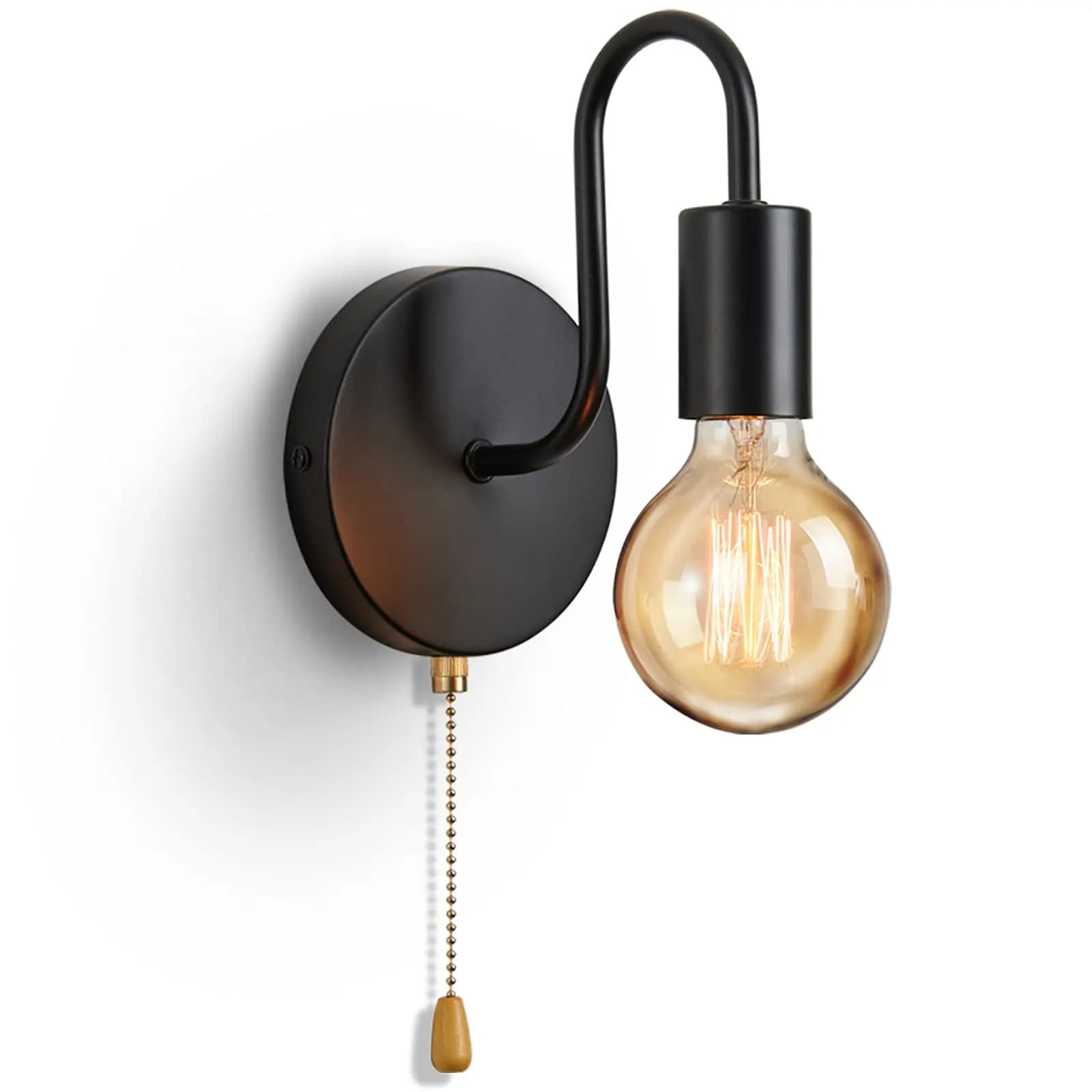 Applique industrielle nordique fer noir E27 éclairage intérieur chevet salle de bain chambre lampe a
